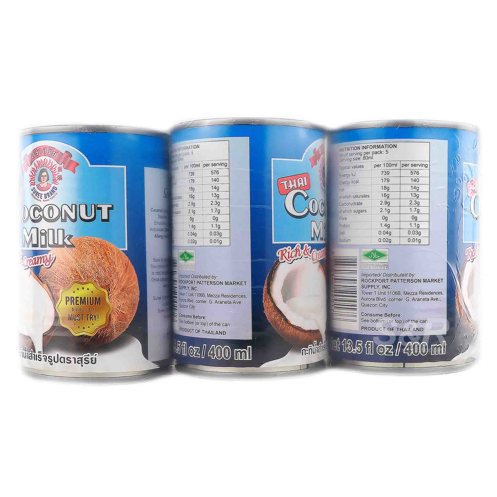 Suree Coconut Milk Rich & Creamy 3 cans